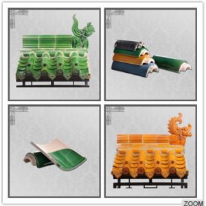 Pavilion Chinese Old Concrete Roof Tiles Clay Glazed Colored Roof Tiles