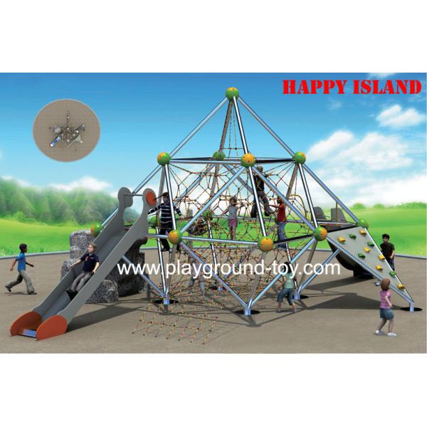 Outdoor Kids Climbing Equipment For Kids , Kids Garden Climbing Frames For