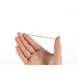 China Daily Draw 80mm Medical Cotton Swabs Wooden Stick on sale