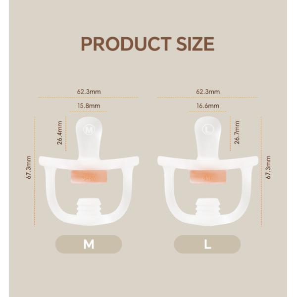 baby comfort Day And Nigh 2 In 1 Air Bag Pacifier Thumb imitation Anti-Choking Safety Pacifier 3-6 mouths