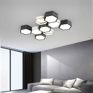 Simple Modern Living Room Lights Minimalist Bedroom Dining Room honeycomb LED
