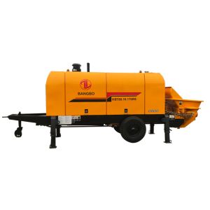 China BANGBO 16MPa 80m3/h New Concrete Pump , Mini Cement Pump With Diesel Engine on sale
