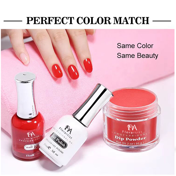 OEM UV Nail Gel 3 in 1 Match Acrylic Nail Glitter Dipping Powder Three Step Gel Nail Polish Acrylic Powder Wholesale