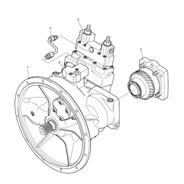 400914-00344A Hydraulic Pump Main Pump Assy Bomba for Doosan DX210W-5 Excavator Parts Aftermarket Original