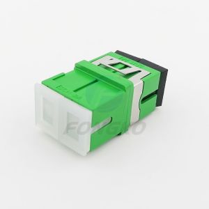 Metal Shrapnel LC Duplex Adaptor , APC Fiber Optic Adapters 0.20dB