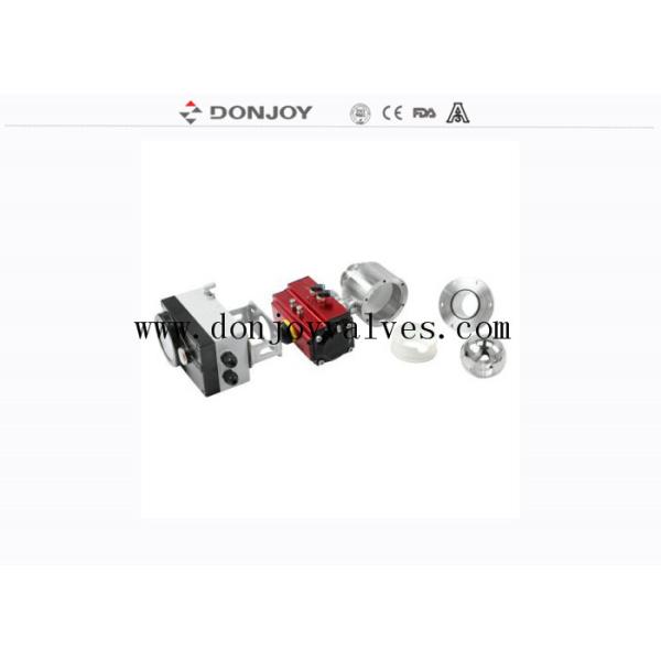 Buy Stainless Steel DN25 DC24V Pneumatic Sanitary Ball Valve at wholesale prices