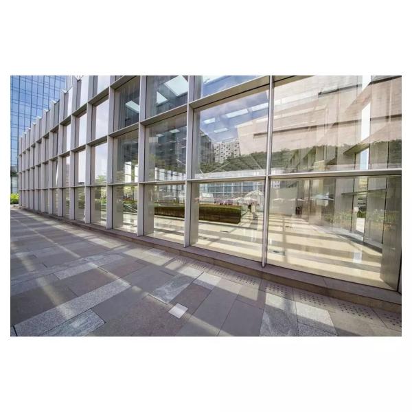Exposed Framing Aluminum Cladding Curtain Wall Glass Transparent