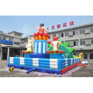 15x8M Inflatable Toddler Playground With Printing Logo / Backyard Obstacle