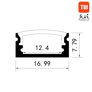 Housing Led Light Extrusion Aluminum Profile Heatsink Surface Led Channel