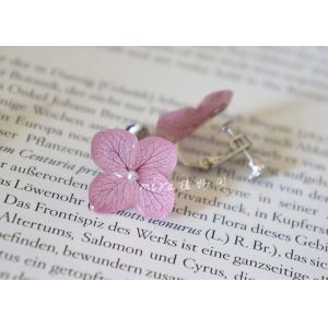 Forever Love Hand-Made Craft Real Flowers Dry Hydrangea Cheap Silver Stud