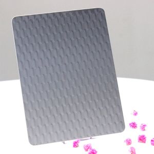 Silver Mirror 5WL Stamped Decorative Stainless Steel Plate Sustainable