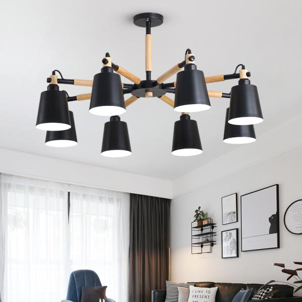 LED Wooden Chandelier For Living room Bedroom restaurant Bar vintage ceiling lamp Loft Chandelier(WH-MI-273)