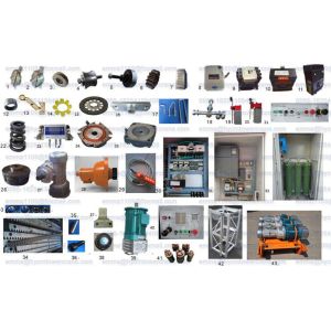Building Construction Hoist Elevator Metal Parts Reducer Worm and Gear