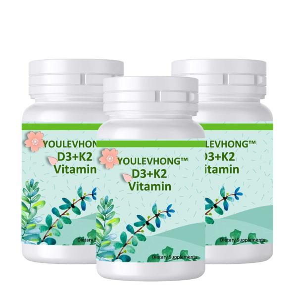 Vitamin D3 / K2 Vitamin K Supplement 125mcg D3 100mcg K2 For Bone Teeth Muscle And Immune Health