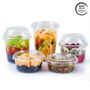 Customized Plastic Salad Box Takeaway Convenient Fruit Packaging Solution