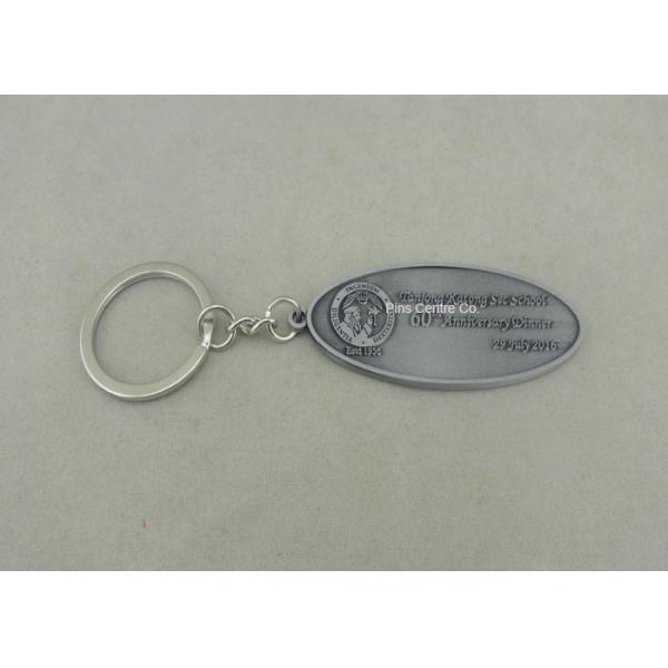 Pewter Stamped, Die Spinning, Injection Scuba Diving Promotional Keychain,