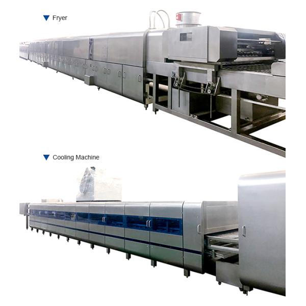 Fully Automatic Instant Noodles Machinery 125KW Noodle Making Equipment