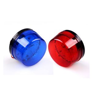12V 24V 220V Flashing Warning LED Lamp Siren Wired For Security Alarm