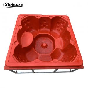 Quality 8-person all-seater square hot tub mould for wood-fired hot tub, hot tub with wood burner, hot tub with a stove bathtub for sale