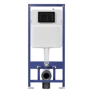 Quality HDPE Full Frame Concealed Cistern with Rectangular Design and Chrome Flush Button for sale