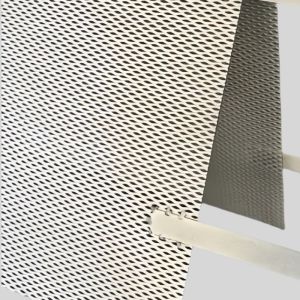 China Double Sided Platinum Coated Titanium Expanded Metal Mesh Electrode on sale