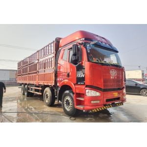 China JAC 600Nm Used Dump Truck 350HP Column Plate Cargo Truck on sale