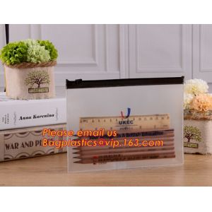 Promotion Custom Clear PVC Vinyl Plastic Zipper Pencil Bag, popular students