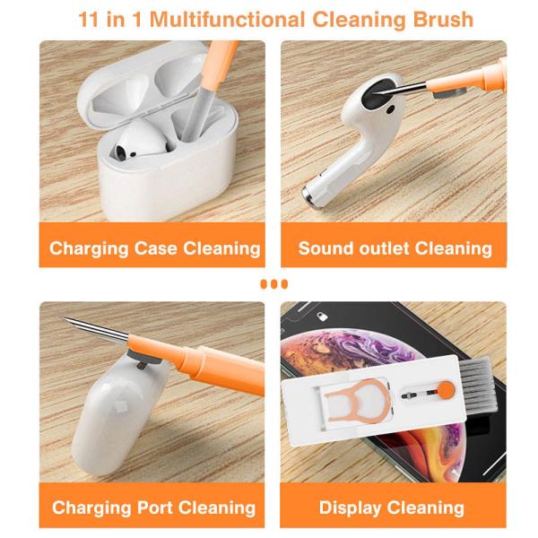 11 In 1 Brush Pembersih Keyboard Computer Duster Brush For Cell Phone