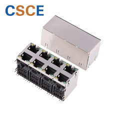 Buy LED Shielded RJ45 8 Pin Connector 8 Ports RJ45 Modular Jack  RoHS Approved at wholesale prices
