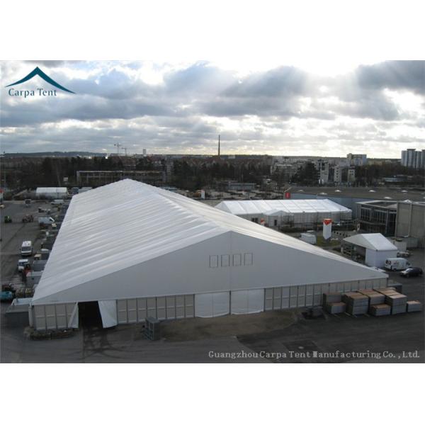 White Durable 15m * 25m Large Industrial Storage Tent Flame Retardant