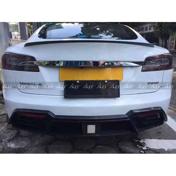 Selling Model S Body Kit Carbon Fiber Front and Rear Bumper Side Skirts Spoiler for Tesla Model S