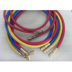 Polyester Fiber Spiral Hose Pipe , Yellow Jacket Refrigerant Hoses