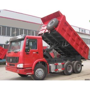 HOWO 6x4 Mining Dump / Tipper Truck 30tons with Q345 steel and negative grounded