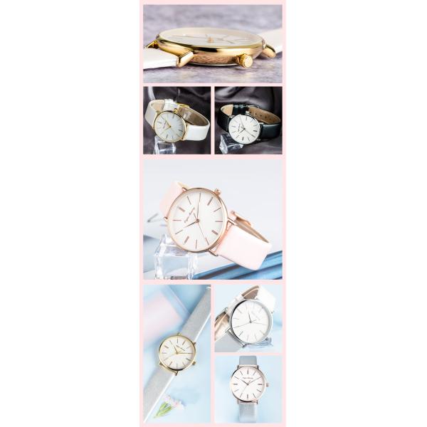 Red ROHS Analogue Wrist Watch FCC Fashion Ladies Leather Watch 23cm