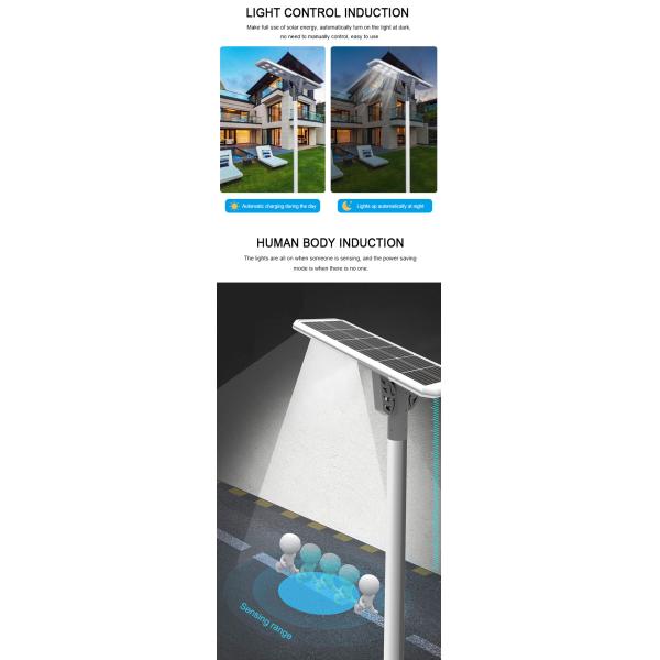 Multi Power Solar LED Street Lamp Super bright with Remote For gardens