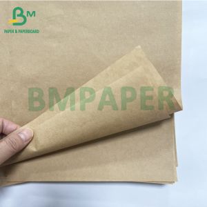 Food Packaging Recyclable Strong 40 50 GSM Natural Kraft Paper