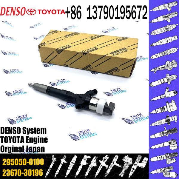 Fuel Injector 23670-39196 295050-0100 23670-30190 For Toyota Hilux Hiace 1KD-FTV