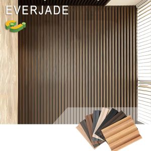 Waterproof WPC PVC Fluted Wall Panels in Customized Colors for Interior and