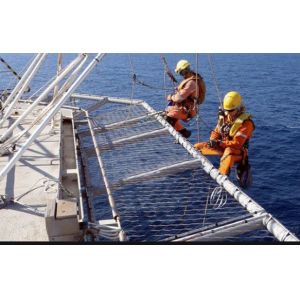 30mm*30mm Opening Size SS316 Stainless Steel Wire Rope Safety Net For Delideck
