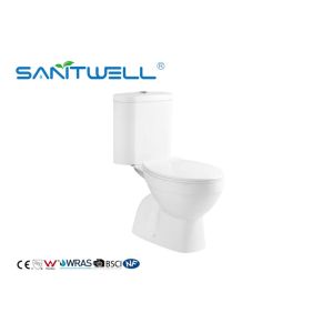 Chaozhou Close Coupled S Trap Toilet / Floor Standing Wc Ceramic Material 620 * 370 * 780mm
