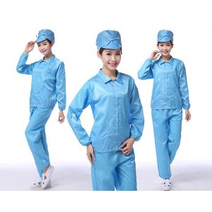 Cleanroom Reusable Anti Static Workwear ESD Split Lab Coveralls