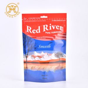 Empty Hand Rolling Custom Tobacco Pouches Zipper Top