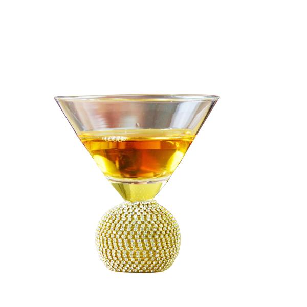 Buy Golden Bottom Crystal Cocktail Glasses at wholesale prices