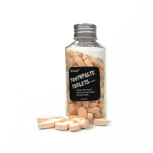 Chewable Fresh Mint Toothpaste Bits Charcoal Tablets For Teeth Whitening