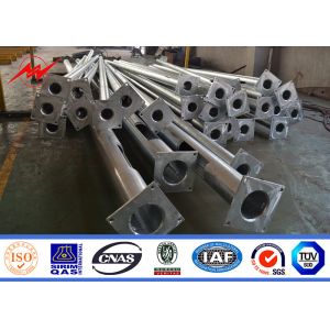 80 Microns Round 8m Street Light Poles Hot Dip Galvanized