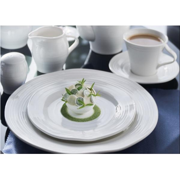 Buy KX Series 20Pcs Irregular White Porcelain Dinnerware Sets at wholesale prices