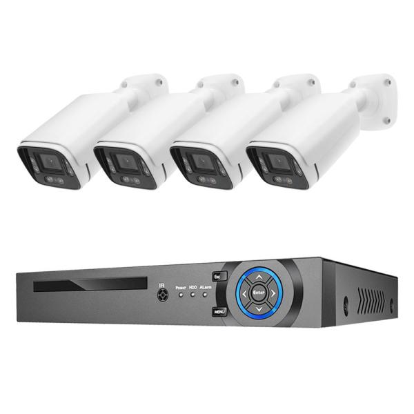 4CH outdoor Face Detection H.265 4K 8MP Wired POE IP Network Security cctv camera surveillance systems