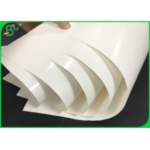 60G + 10G PE Film Wrapping White Kraft Paper Roll 1250mm Width With Food