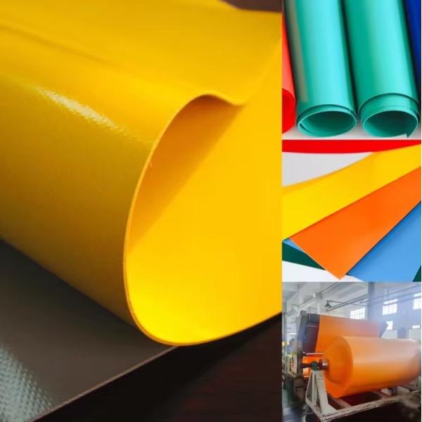 150GSM 100% Polyester Twill Tarpaulin Waterproof High Visibility Poly Woven Fabric