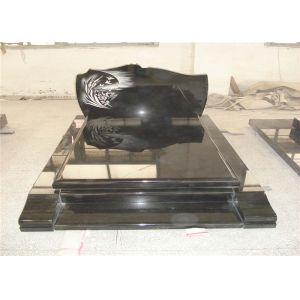 Customized Granite Cemetery Monuments Sand Bast Words Extra Finish